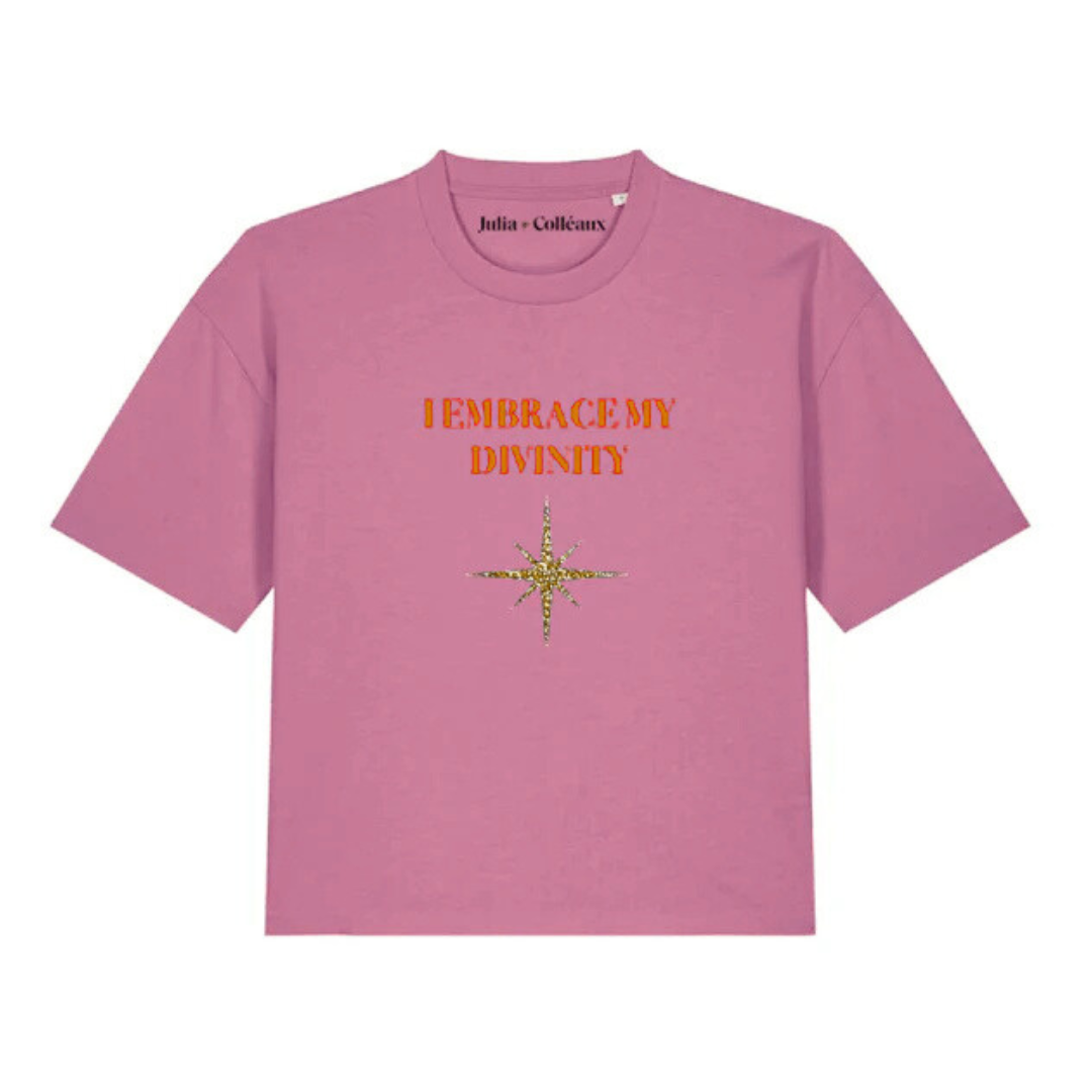 Tee Shirt I Embrace My Divinity existe en 3 couleurs