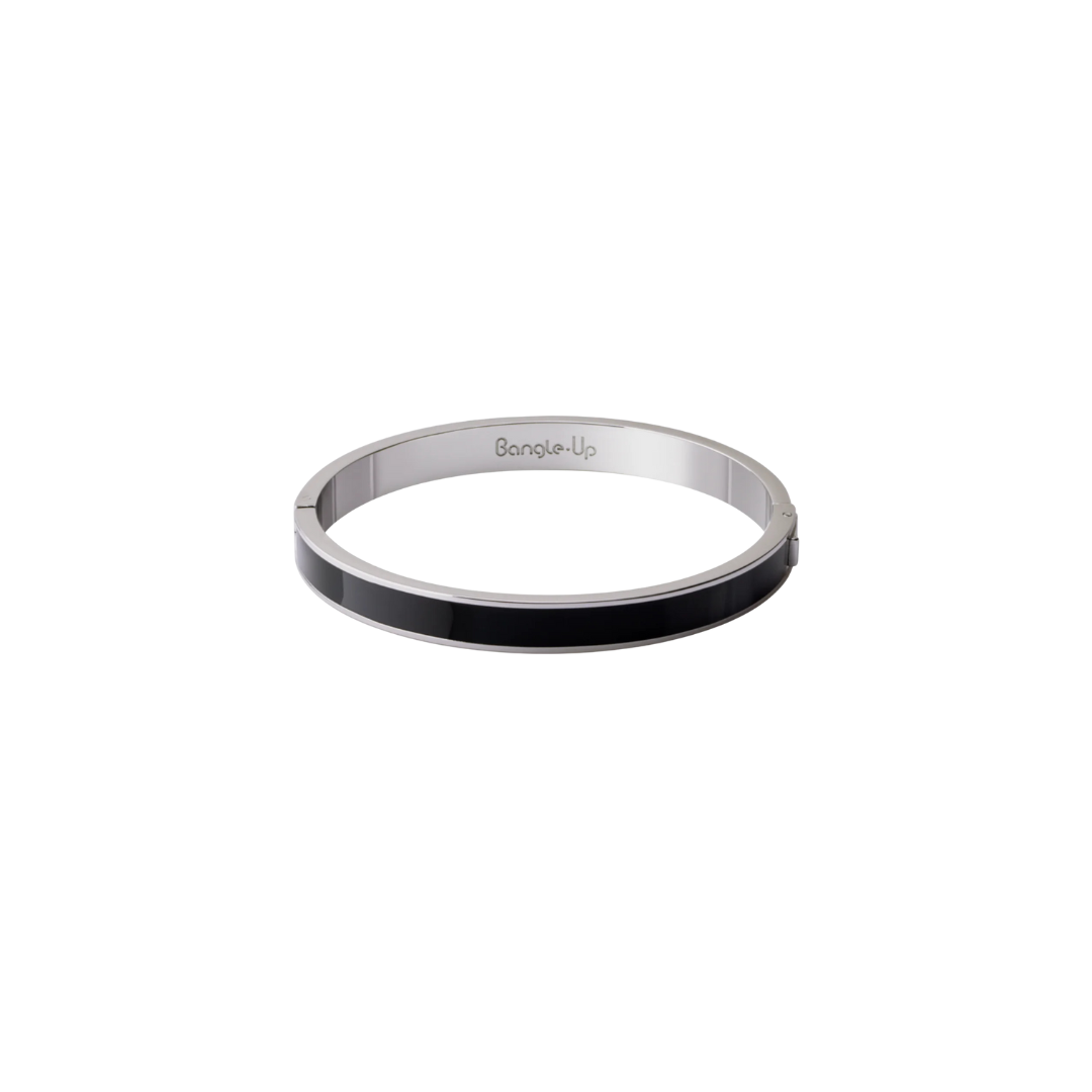 Bracelet Bangle I Argent & noir