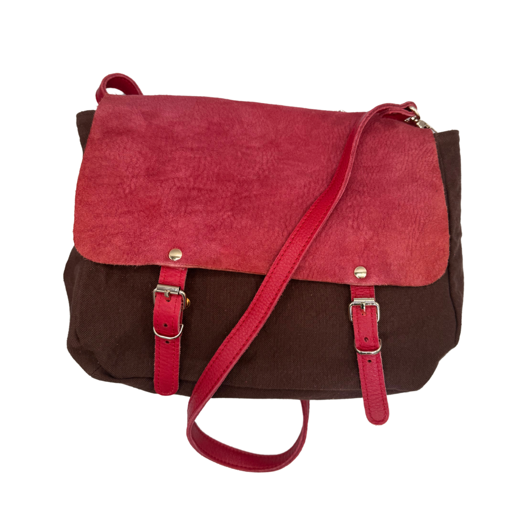 Sac Mini Maths Velours Rose & Berry