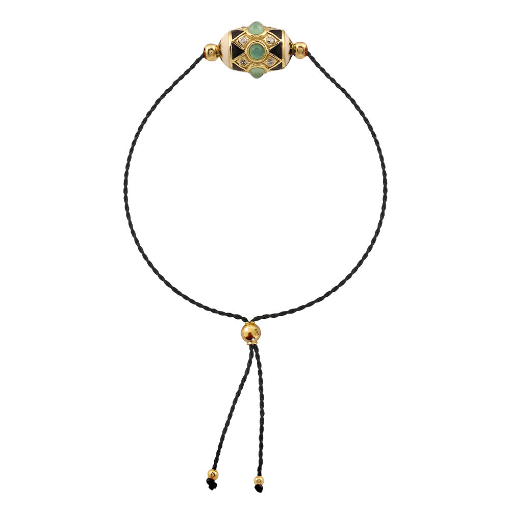 Bracelet cordon Havana noir