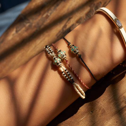 Bracelet cordon Havana noir