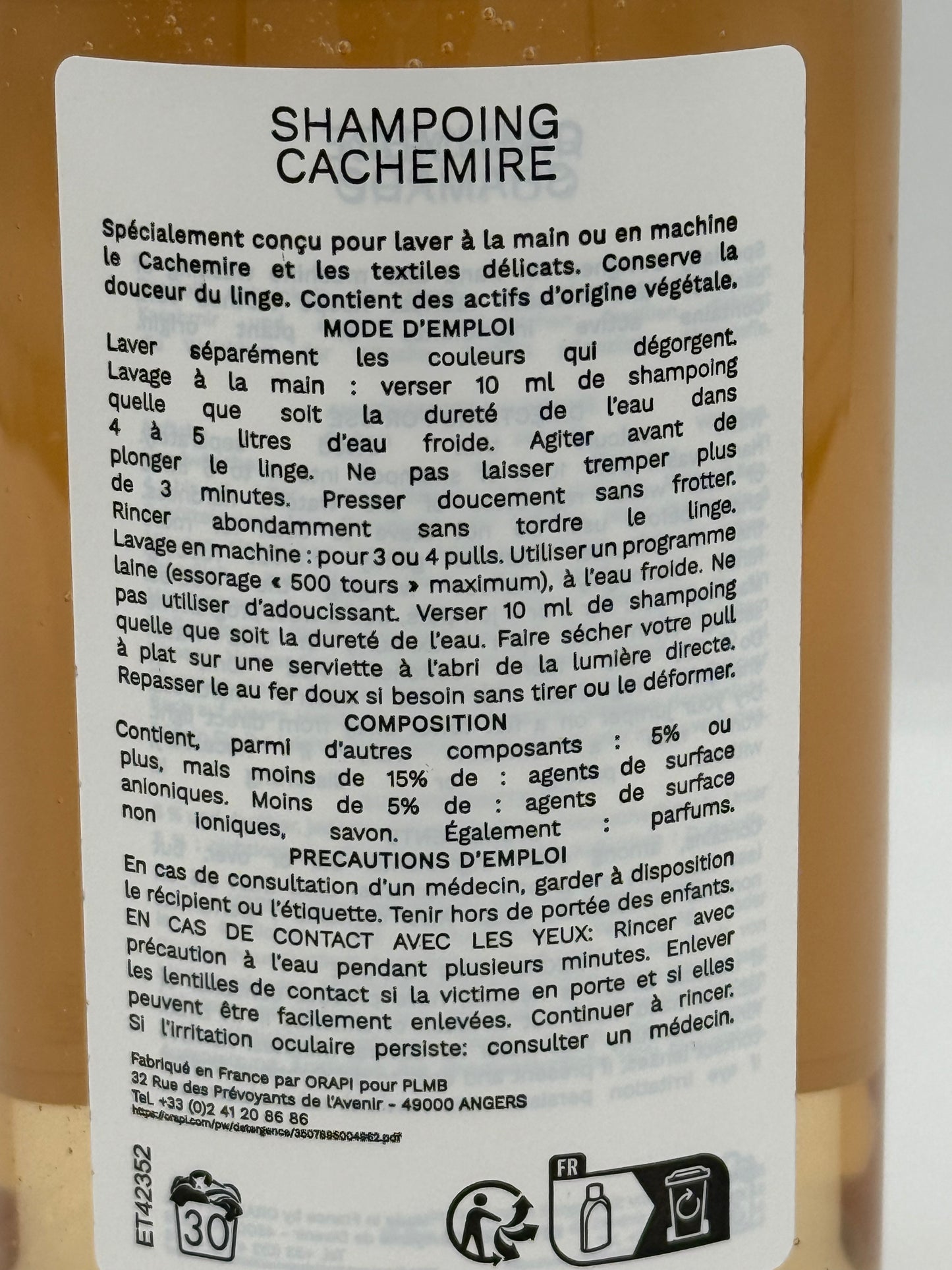 Shampoing cachemire