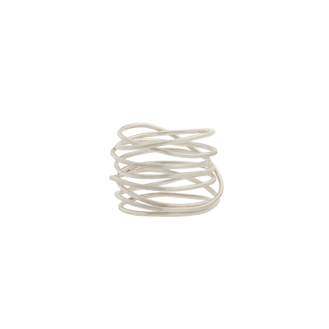 Bague spirale strong argent