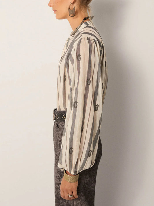 Blouse Perla - Ivory Paisley