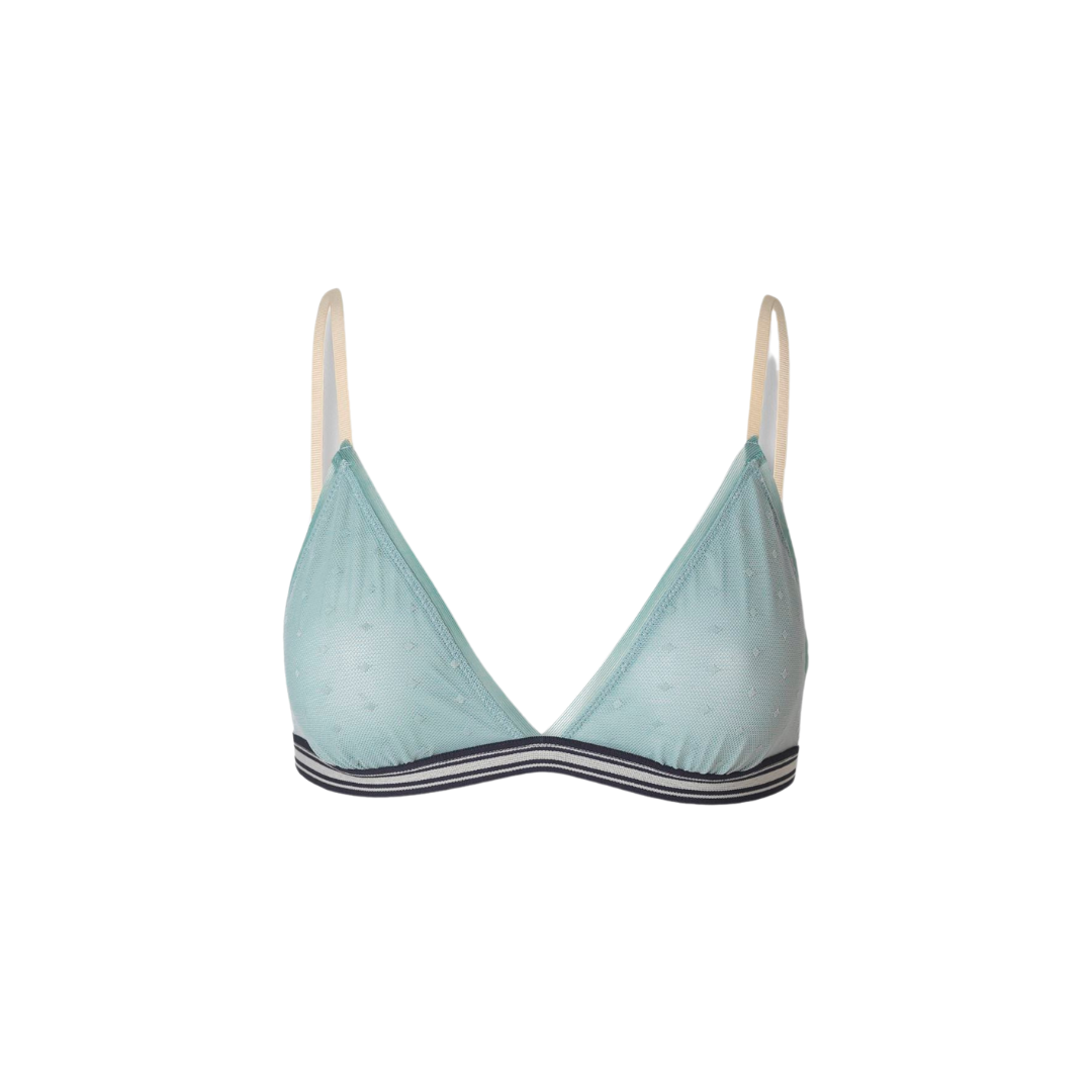 Rhombus Mesh tassie I Soutien-gorge vert d'eau