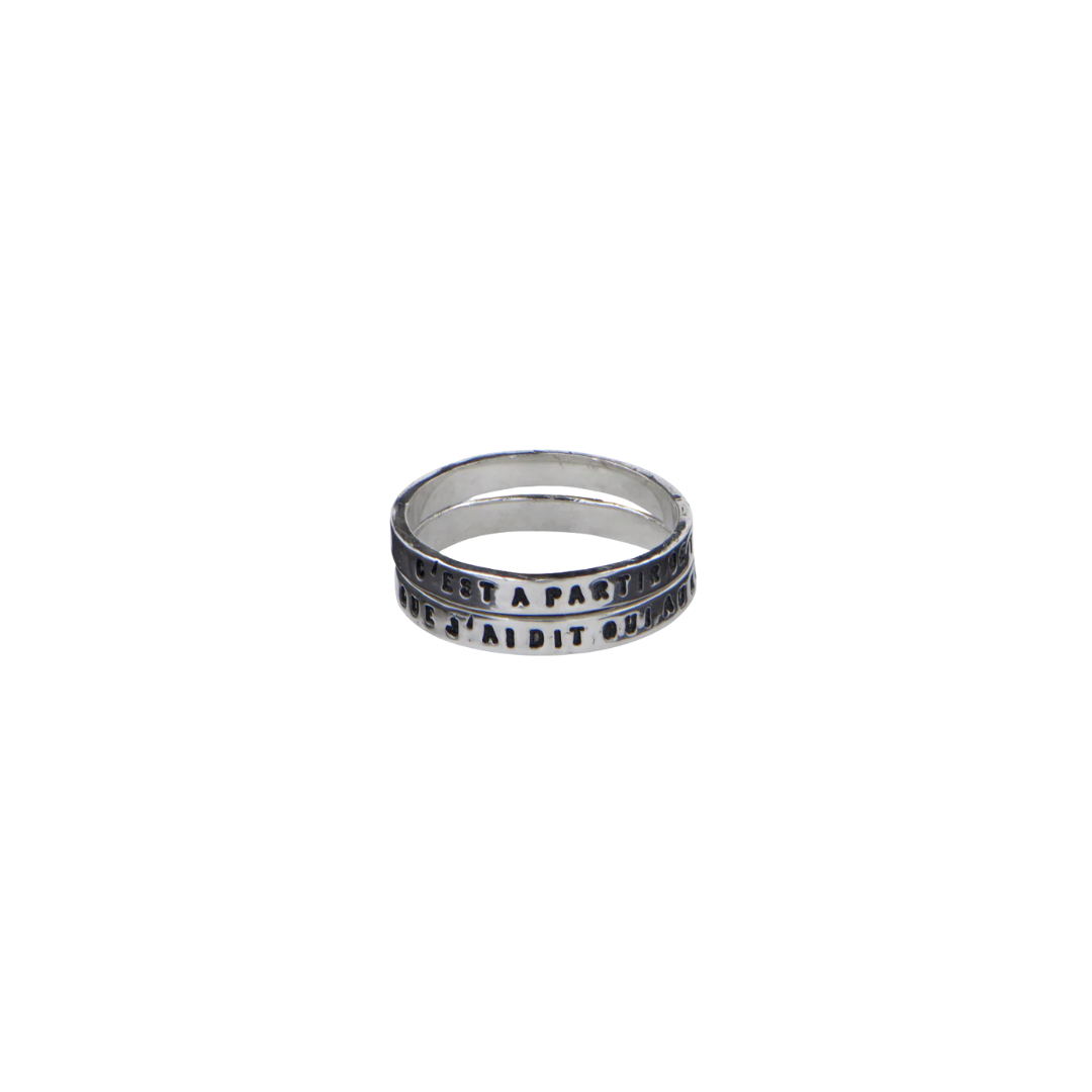 Bague C'EST À PARTIR DE TOI (disponible en plusieurs finitions)