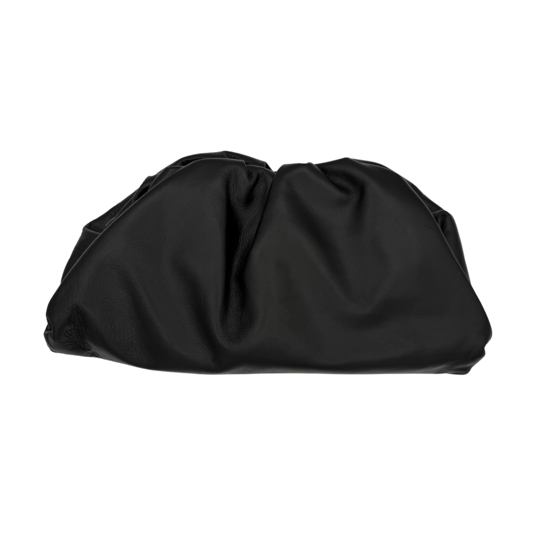 Sac boule cuir noir