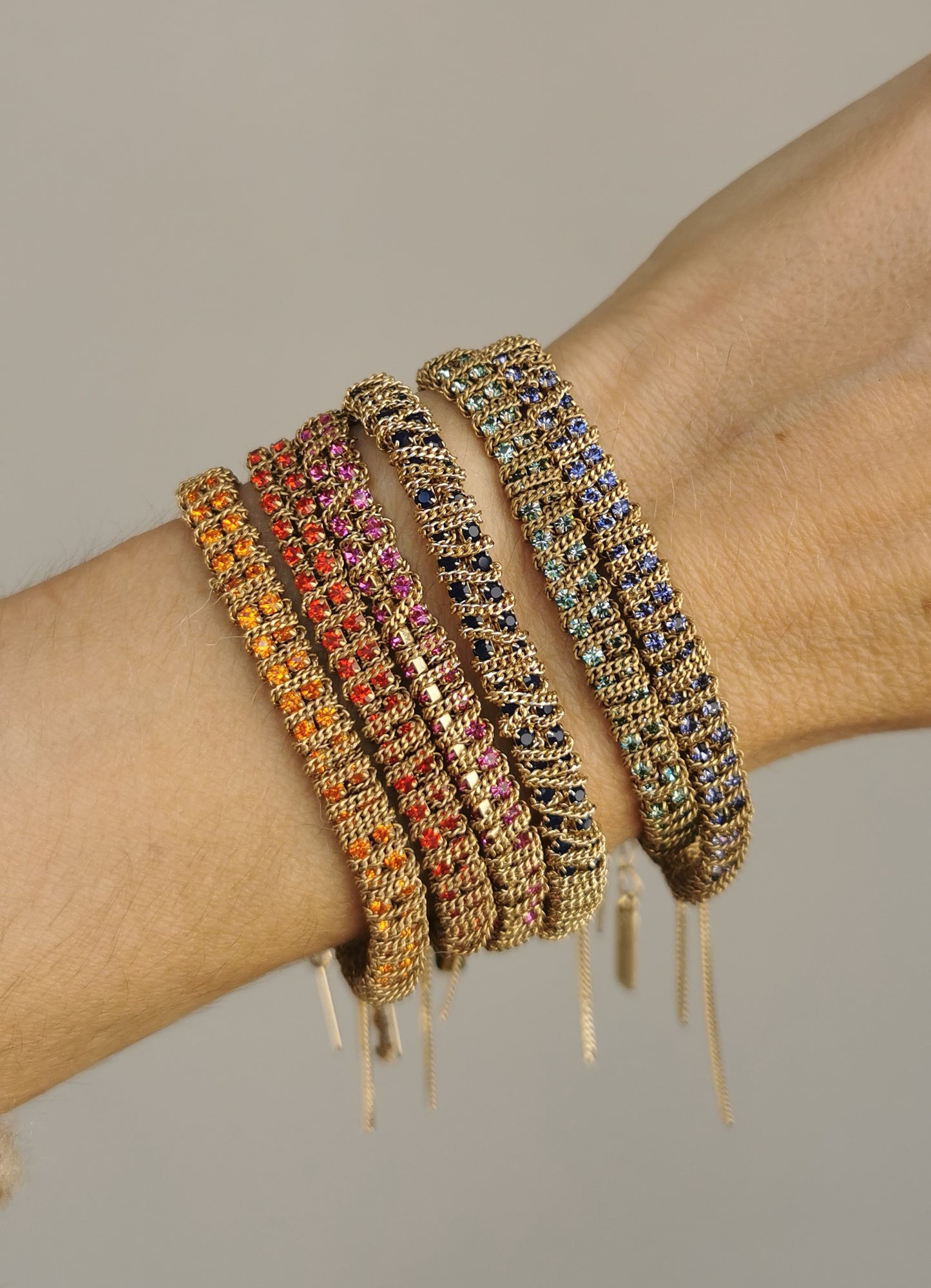 Bracelet Jacky or (disponible en plusieurs couleurs)