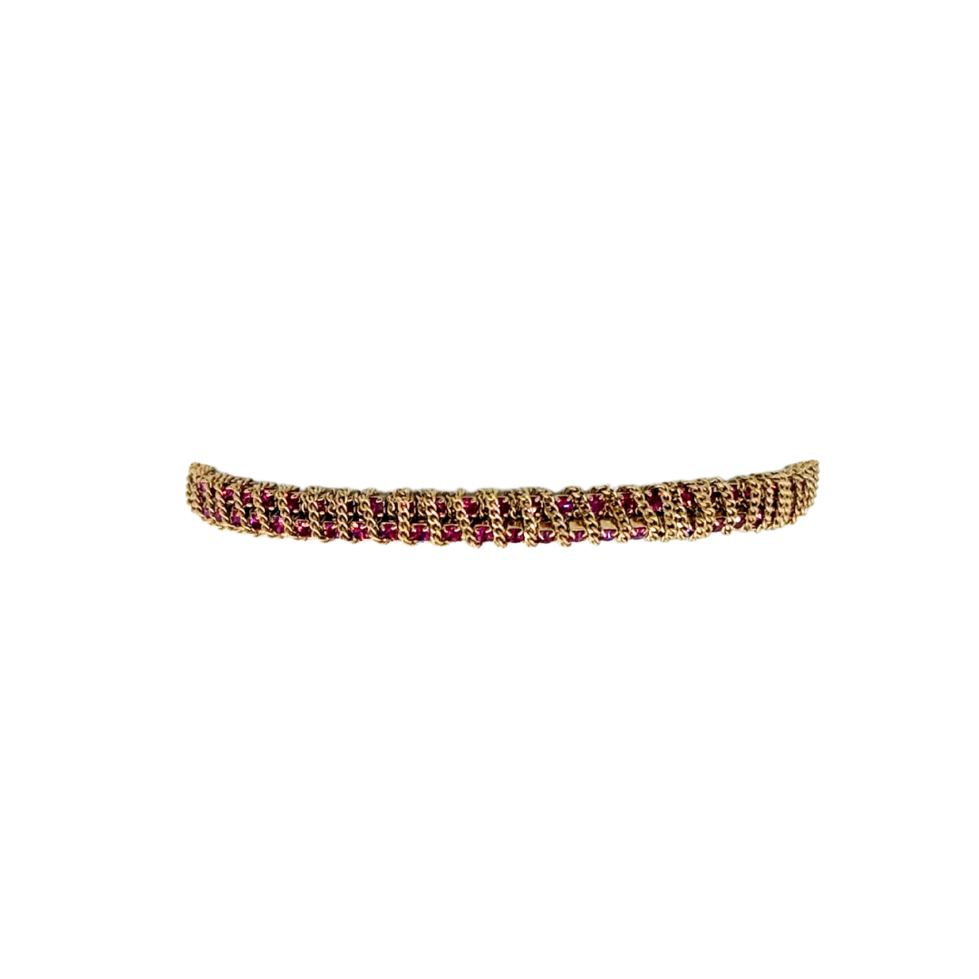 Bracelet Jacky or (disponible en plusieurs couleurs)