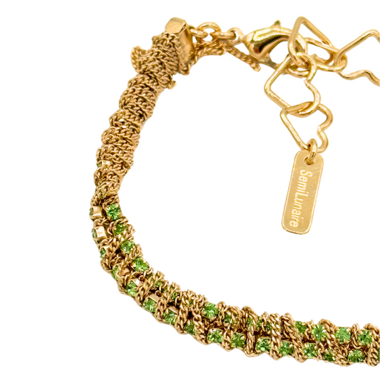 Bracelet Jacky or (disponible en plusieurs couleurs)