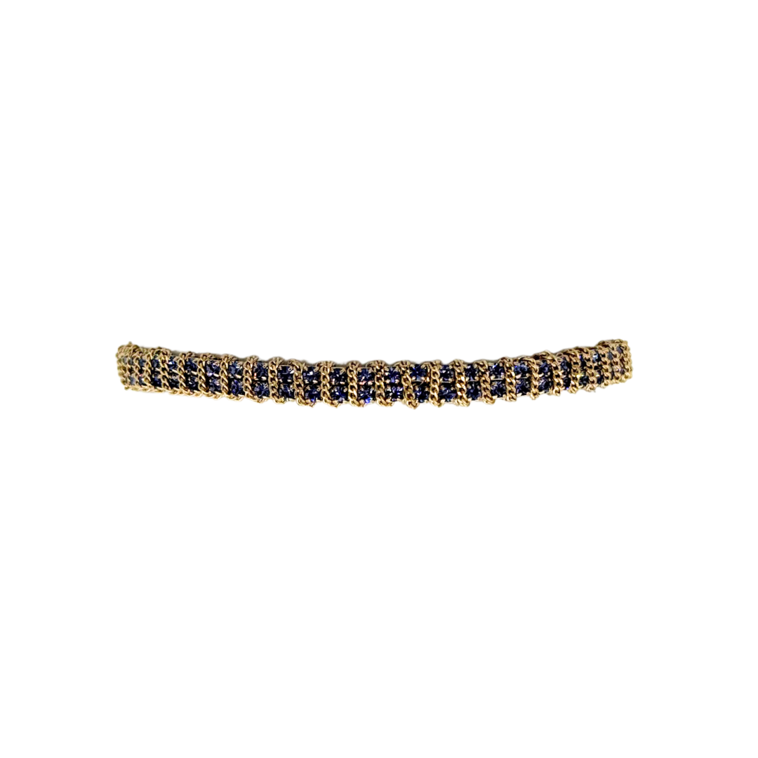 Bracelet Jacky or (disponible en plusieurs couleurs)