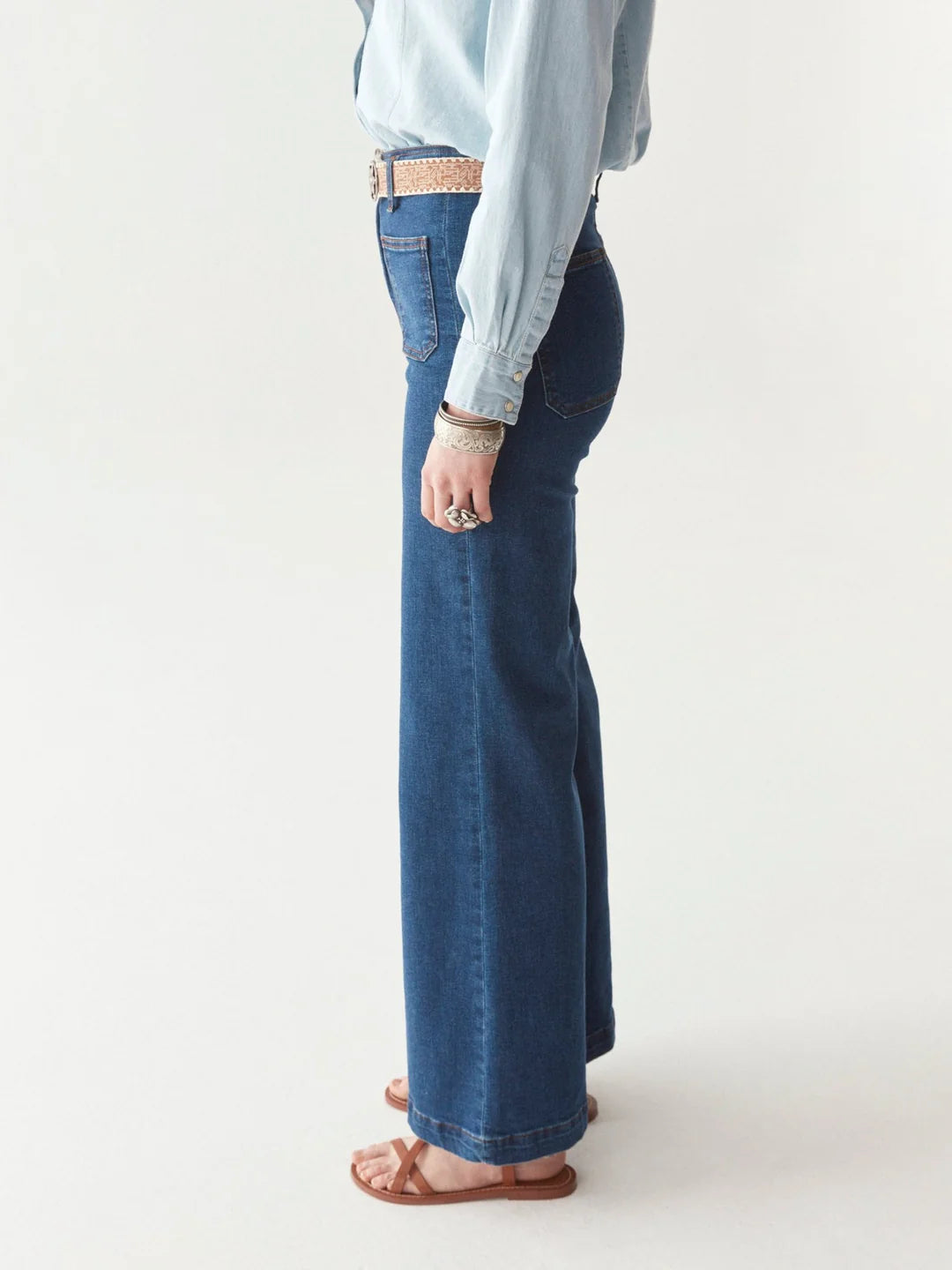 Pantalon Edna - Blue denim