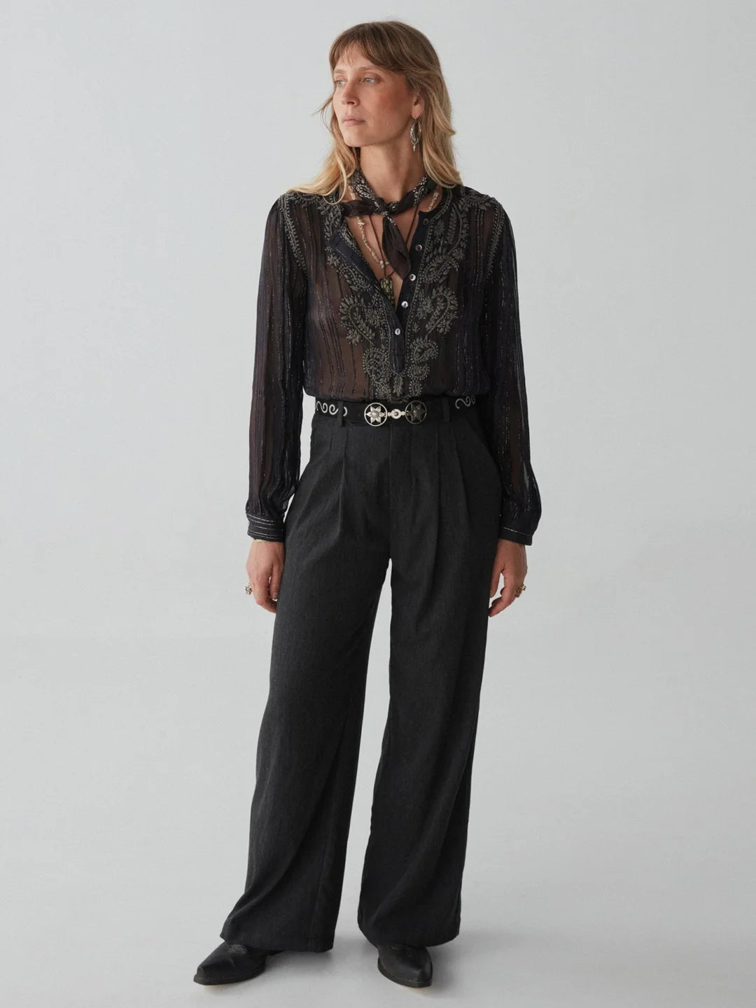Blouse Kate - Dark lurex