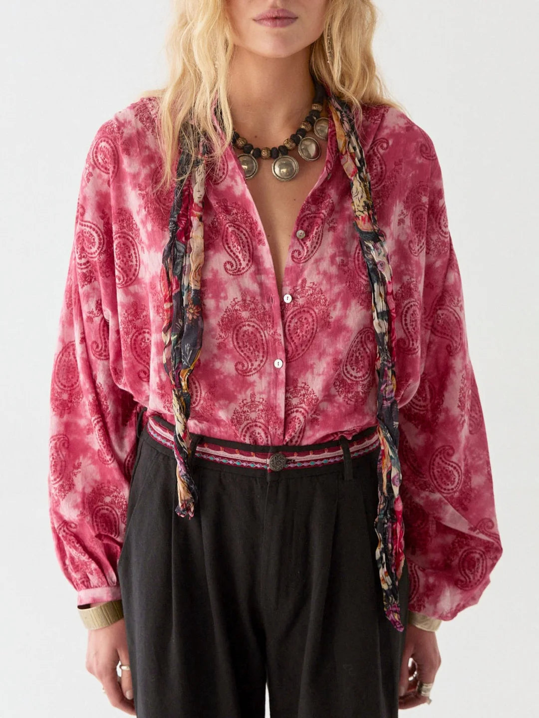 Blouse Naty - Pink city