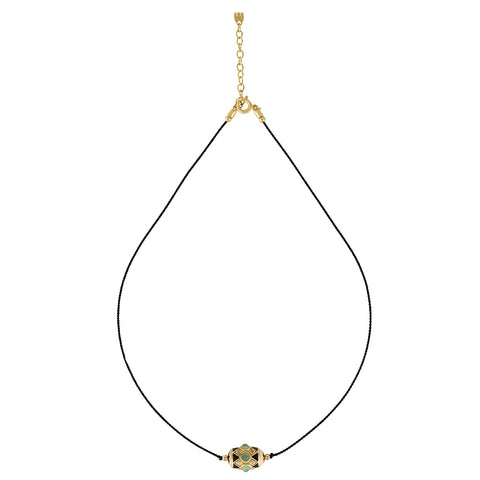 Collier cordon Havana noir