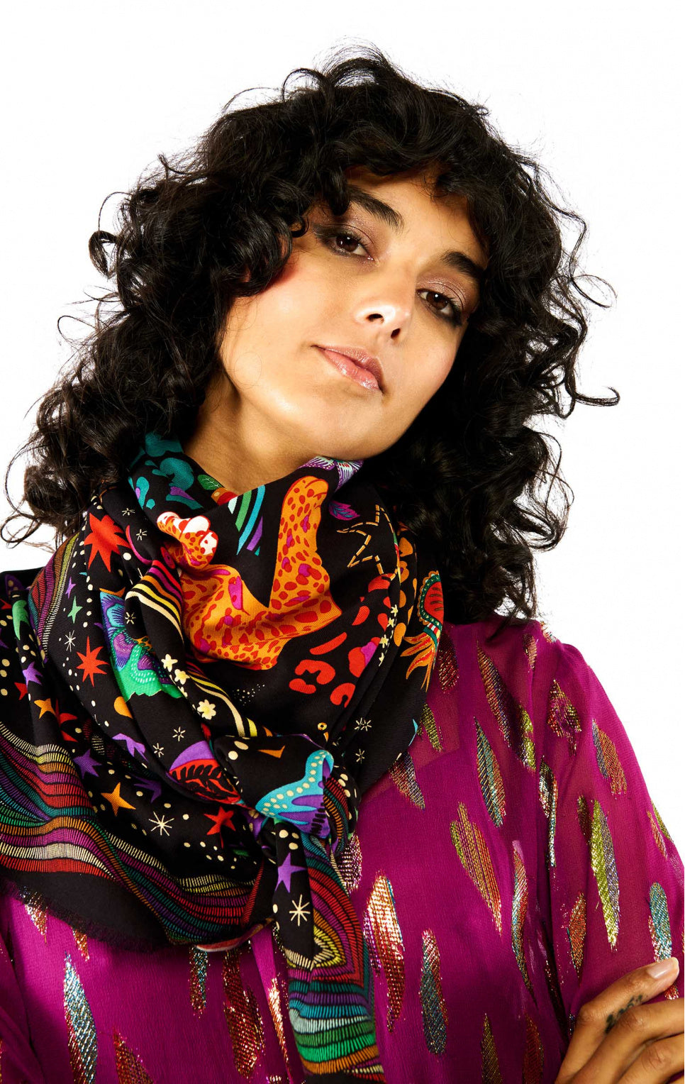 Foulard "Crazy world" (disponible en plusieurs couleurs)