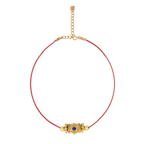 Collier cordon Rakhi 1 Lapis lazzuli